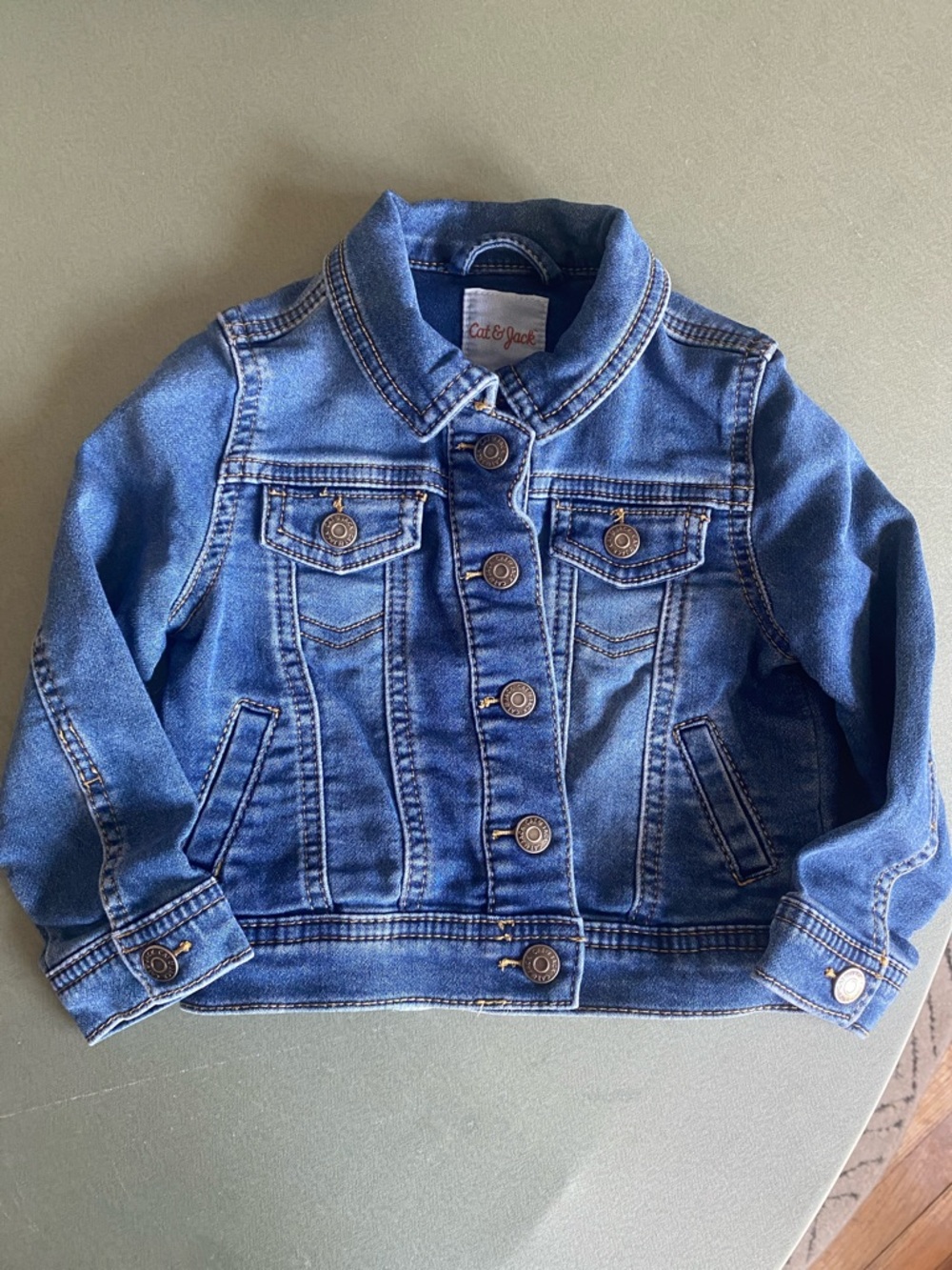 Cat & Jack Indigo Blue Girls' Denim Jacket